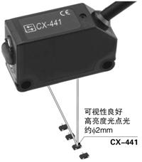 采用高亮度光點(diǎn)光，便于對(duì)準(zhǔn)光軸